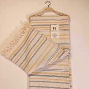 🎁Texteis Penedo New Stripe Waves Throw Blanket - Multi - 100% Cotton